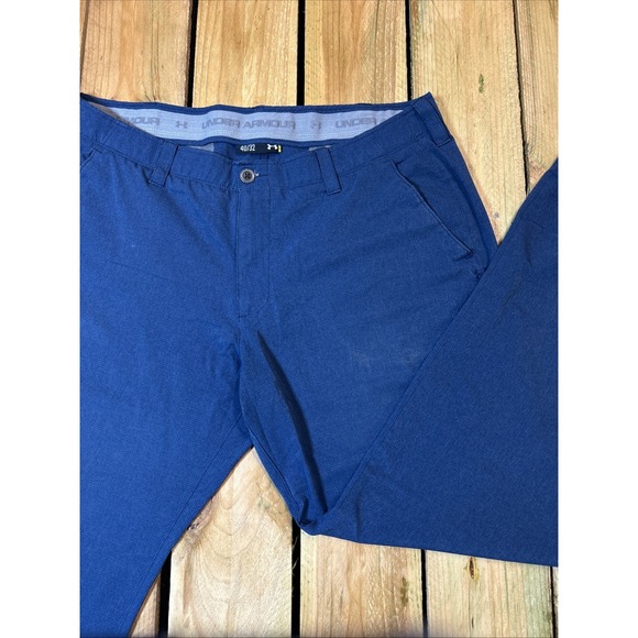 Under Armour UA Sportswear Blue Mens 40/32 Stretchy Golf Performance Chino Pants - Picture 1 of 7